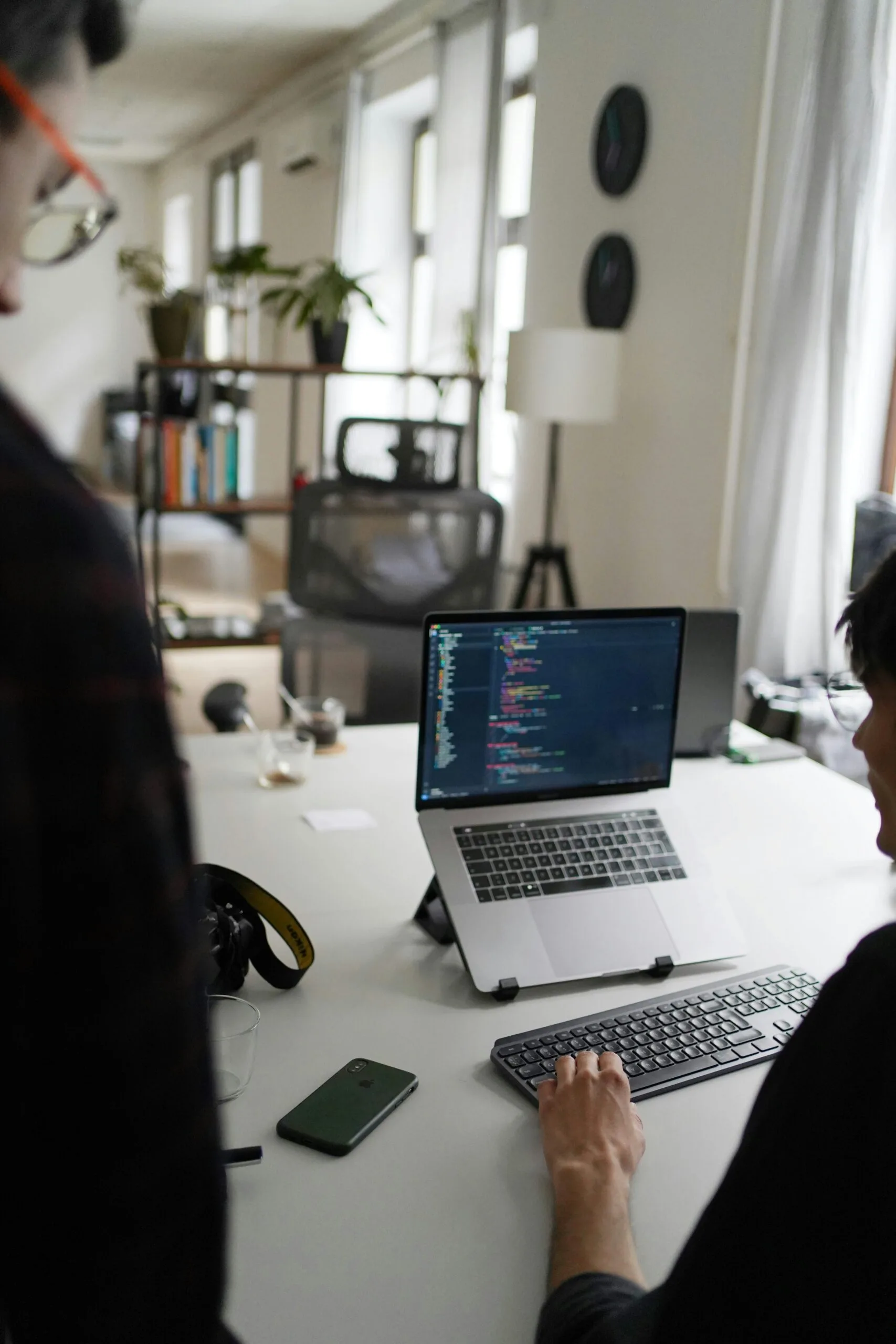 Man working at computer